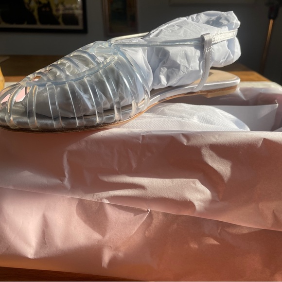 For Love And Lemons Clear Strappy Sandals - Picture 5 of 6